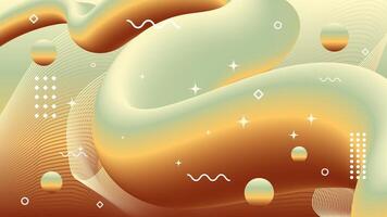 Abstract modern silver background of flowing element trend design. vector