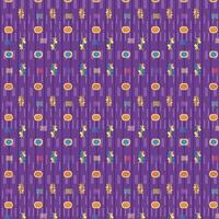 a purple and yellow pattern with small circles vector