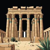 The Ancient Pilgrimage Site vector
