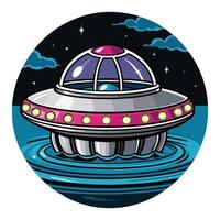 Spaceship from Beyond vector