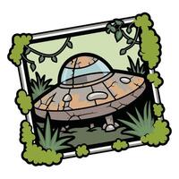 The Floating Object in the Sky vector