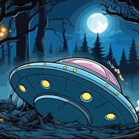 The Floating Saucer vector