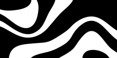 zebra skin pattern abstract background, black and white wave design. vector