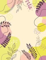 Colorful poster shapes background for design vector