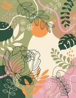 Design banner frame spring background. vector