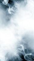 Soft dreamy liquid smoke trails create minimalist atmosphere photo