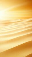 Golden sand dunes under warm sun create serene landscape photo