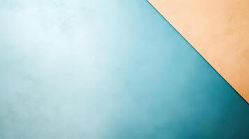 Minimalist dusty blue and warm sand color gradient background photo