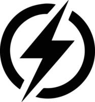 Power Surge Emblem in Minimalist Design vector