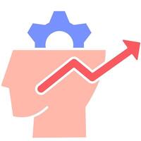 mindset growth progress illustration vector