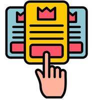 illustration of confirmation subscription vector