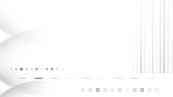 Abstract geometric white and gray color background with curve lines and rectangle shape. illustration. vector