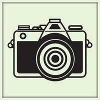 Silhouette of Camera, Lens vector