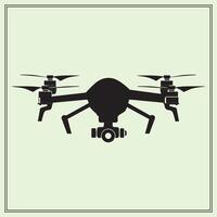 Silhouette of Drone, Airborne vector