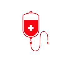 Blood bag icon isolate on white background vector