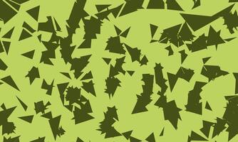 Chaotic and stacked geometric background. Olive green color design with modern triangle elements. vector