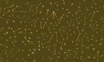 An intriguing abstract background featuring a repeating pattern of stylized stars and connecting lines in shades of olive green. suitable for creative projects vector