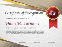 Elegant certificated design template vector