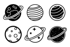 Earth Globe Icons Set on White Background vector
