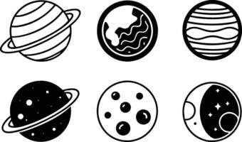 Globe - outline icon on white background vector