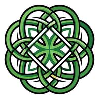 Traditional Celtic Knot Symbol Representing Eternity and Unity vector