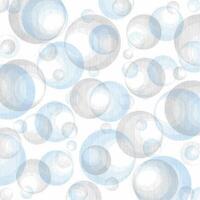 a blue and white pattern with bubbles vector