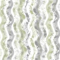 a green and gray striped fabric with a pattern vector