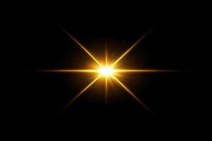 Radiant Starburst, Golden light beams from a central point, creating a dynamic starburst effect photo