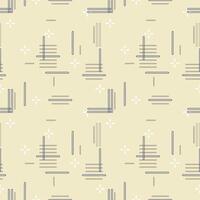 a pattern with lines and arrows on a yellow background vector
