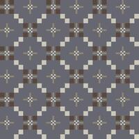 a pattern with squares and crosses on a gray background vector