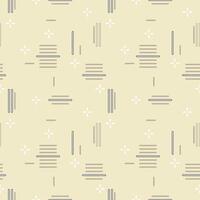 a pattern with lines and dots on a yellow background vector