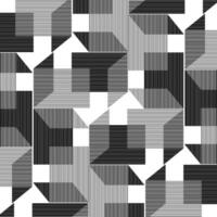 a black and white geometric pattern with squares vector