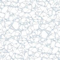 cracked stone background with white and gray shapes vector