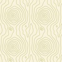 Seamless wooden pattern. Wood grain ring texture. Dense light beige wavy lines fiber. Abstract tree background vector