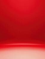 Gradient transition from vibrant red to light tint, creating a smooth, abstract backdrop photo