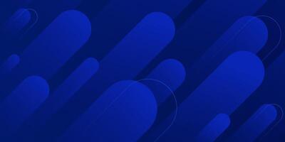 Blue background with trendy abstract geometric shapes for banner, landing page, and web vector