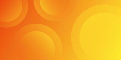 Orange and yellow gradient abstract background with liquid circle effect. Modern background design vector