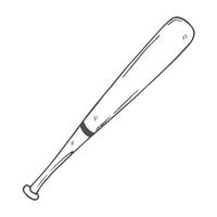 Sketch Baseball Bat. baseball bat doodle illustration vector