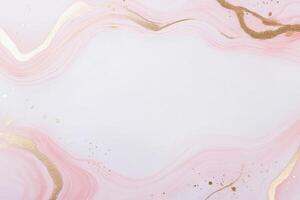 Abstract rose and gold swirl. Light, marbled effect perfect for backgrounds, invitations, or art photo