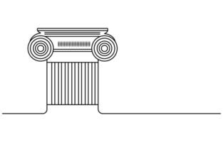Greek line art draw vector