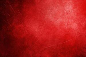 Abstract red background texture with random linear markings, suggestive of worn material surface photo