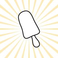 ice cream summer collection illustration vector