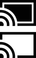 Screencast icon. Streaming sign. Screen cast symbol. flat style. vector
