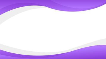 Simple purple curve background with wavy shapes. Modern dynamic wallpaper vector