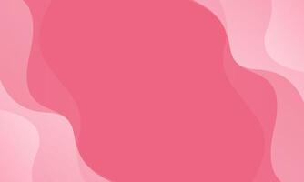 Pink abstract fluid wave background. Minimalist dynamic wallpaper vector
