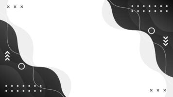 black and white abstract background with geometric shapes vector
