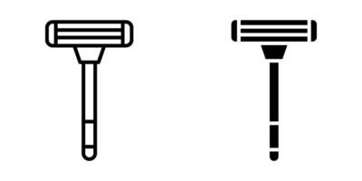 razor Icon set.Symbol isolated white background. illustration. color editable. vector