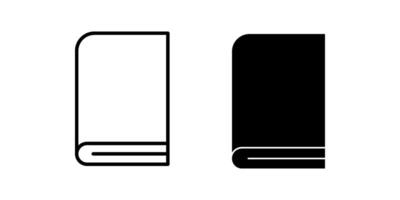 book icon set. Symbol isolated white background. illustration. color editable. vector