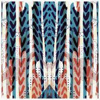 A striking abstract composition with a colorful interplay of blue, red, and white tones creating visual interest. vector