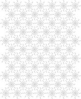 Geometric grey flower seamless pattern vector